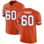 Men's Florida Gators #60 Da'Quan Thomas NCAA Jordan Brand Orange Authentic Stitched College Football Jersey BXF0862EX